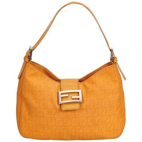 fendi orange baguette